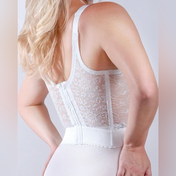 👄 RAGO Longline Wireless Expandable Cup Bra Retro Vintage Madmen - Picture 7 of 8